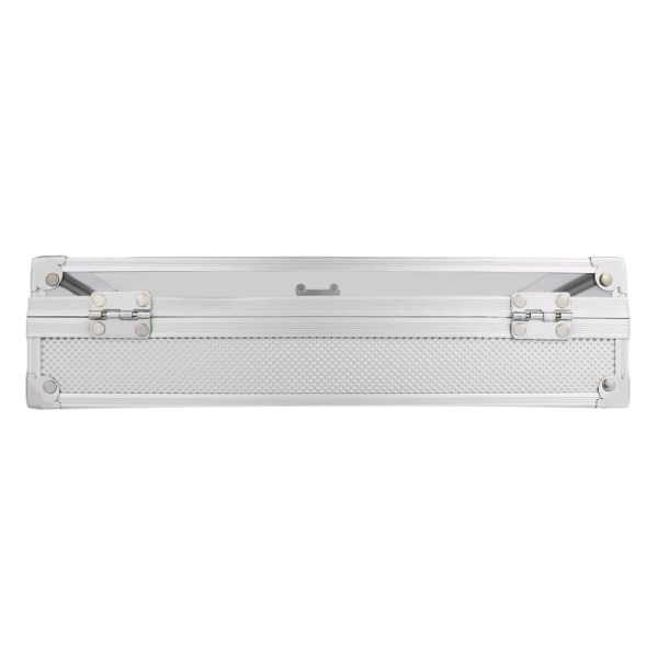 Silver Watch and Jewelry Display Metal Storage Box - Image 4