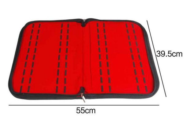 Black Velvet Watch Band Strap Organizer - Image 5