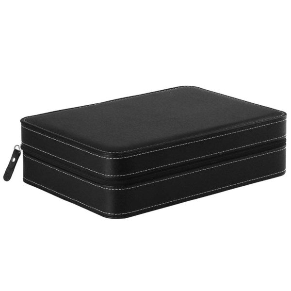 10 Slots Black Portable Travel Watch and Jewelry Storage Box - Image 4