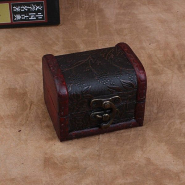 Retro Wood Watch and Jewelry Display Box - Image 6