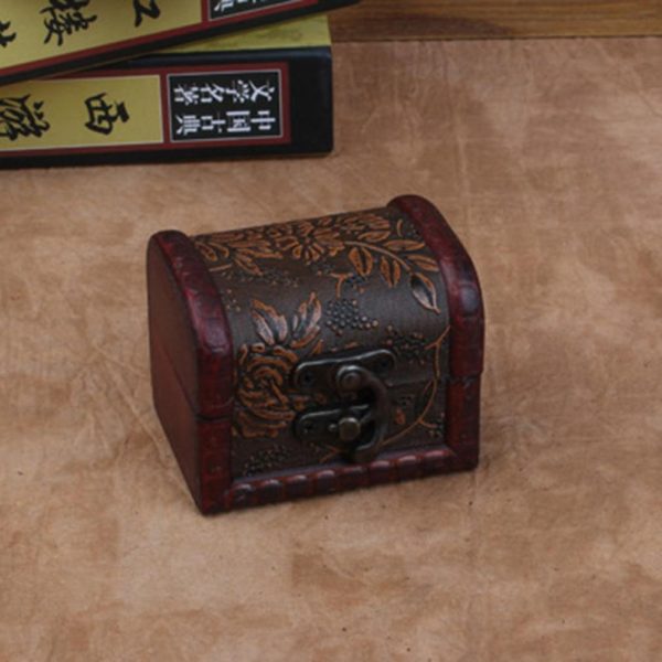 Retro Wood Watch and Jewelry Display Box - Image 2
