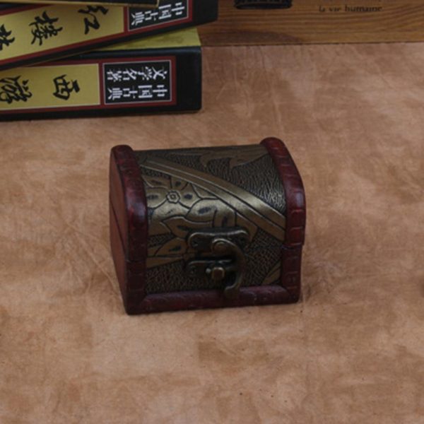 Retro Wood Watch and Jewelry Display Box - Image 4