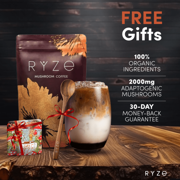 RYZE Ultimate Starter Kit (2 Mushroom Coffees + 1 Probiotic Creamer) - Image 6