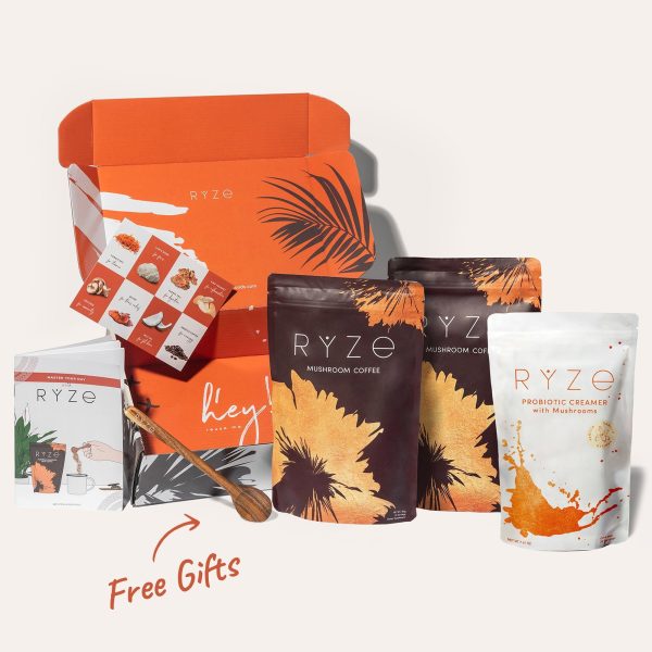 RYZE Ultimate Starter Kit (2 Mushroom Coffees + 1 Probiotic Creamer) - Image 8